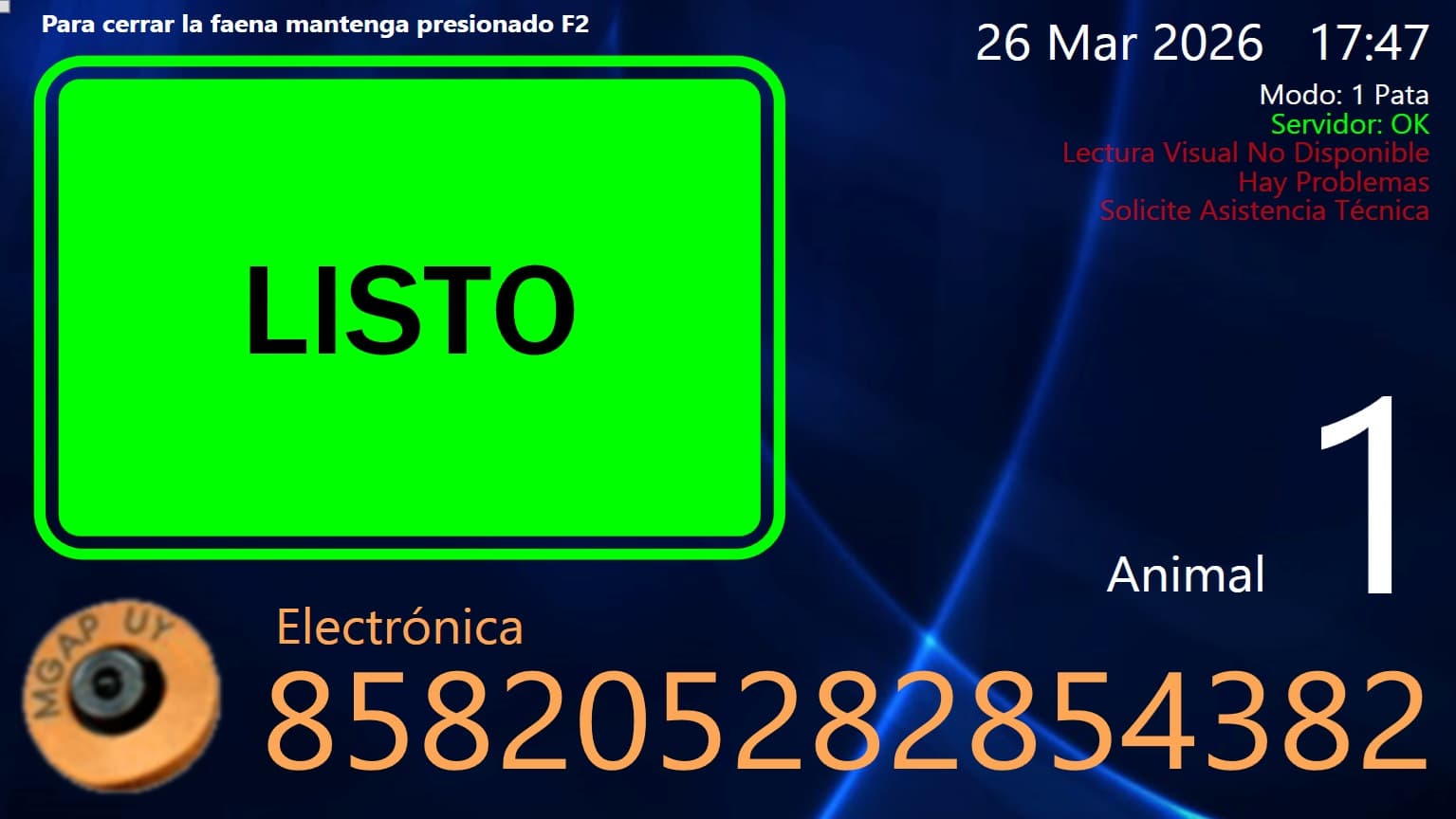 Pantalla Traza F400